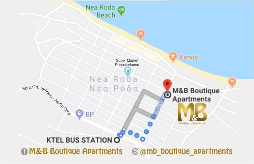 M&B Boutique Apartments Неа-Рода Экстерьер фото